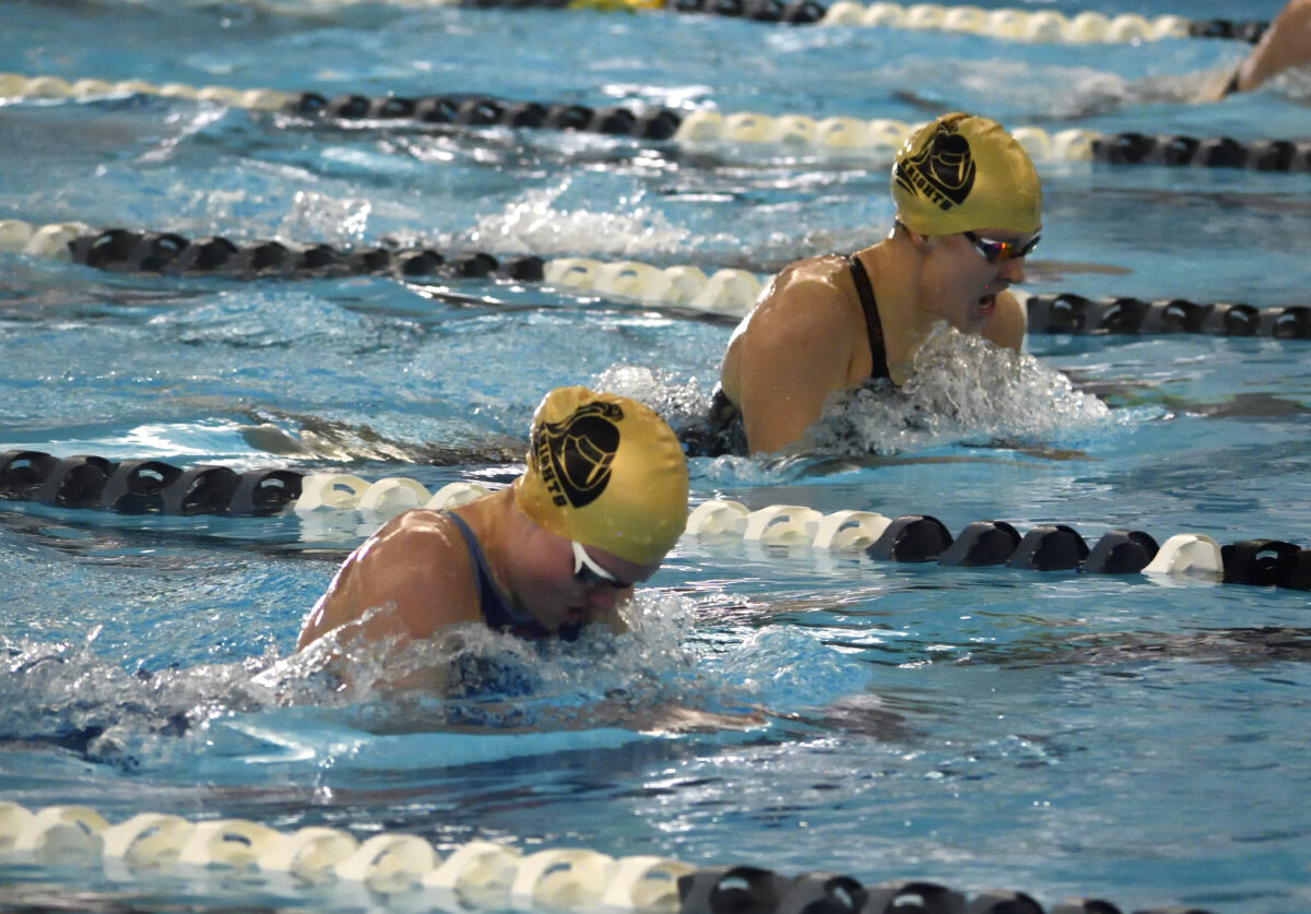 Good to be first Lone Peak girls swimming dominates to get threepeat